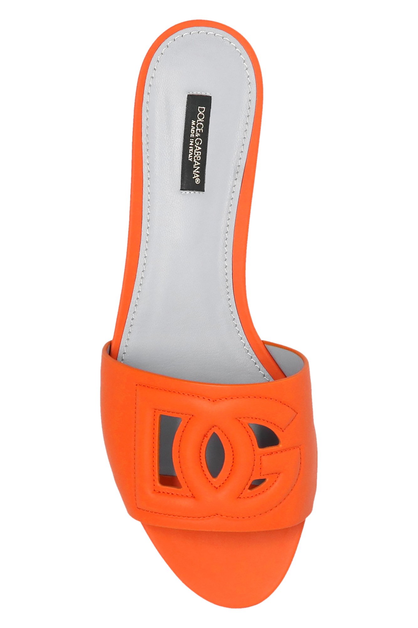 Dolce & Gabbana ORANGE SLIDES WITH LOGO サンダル 軽量 ロゴ Dolce & Gabbana Logo Sliders | Sendegaro CZ